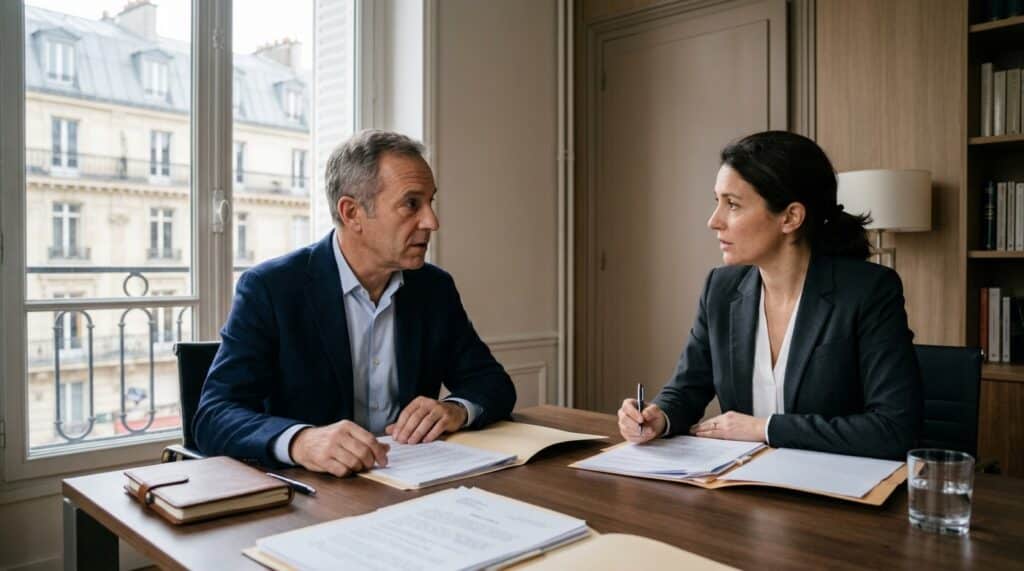 Rendez-vous entre un dirigeant et son avocat
